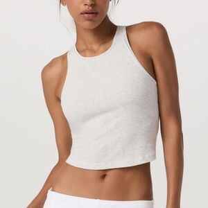 VUORI Pose Plyo Tank in White Heather